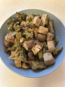 tofu brocoli & chestnut